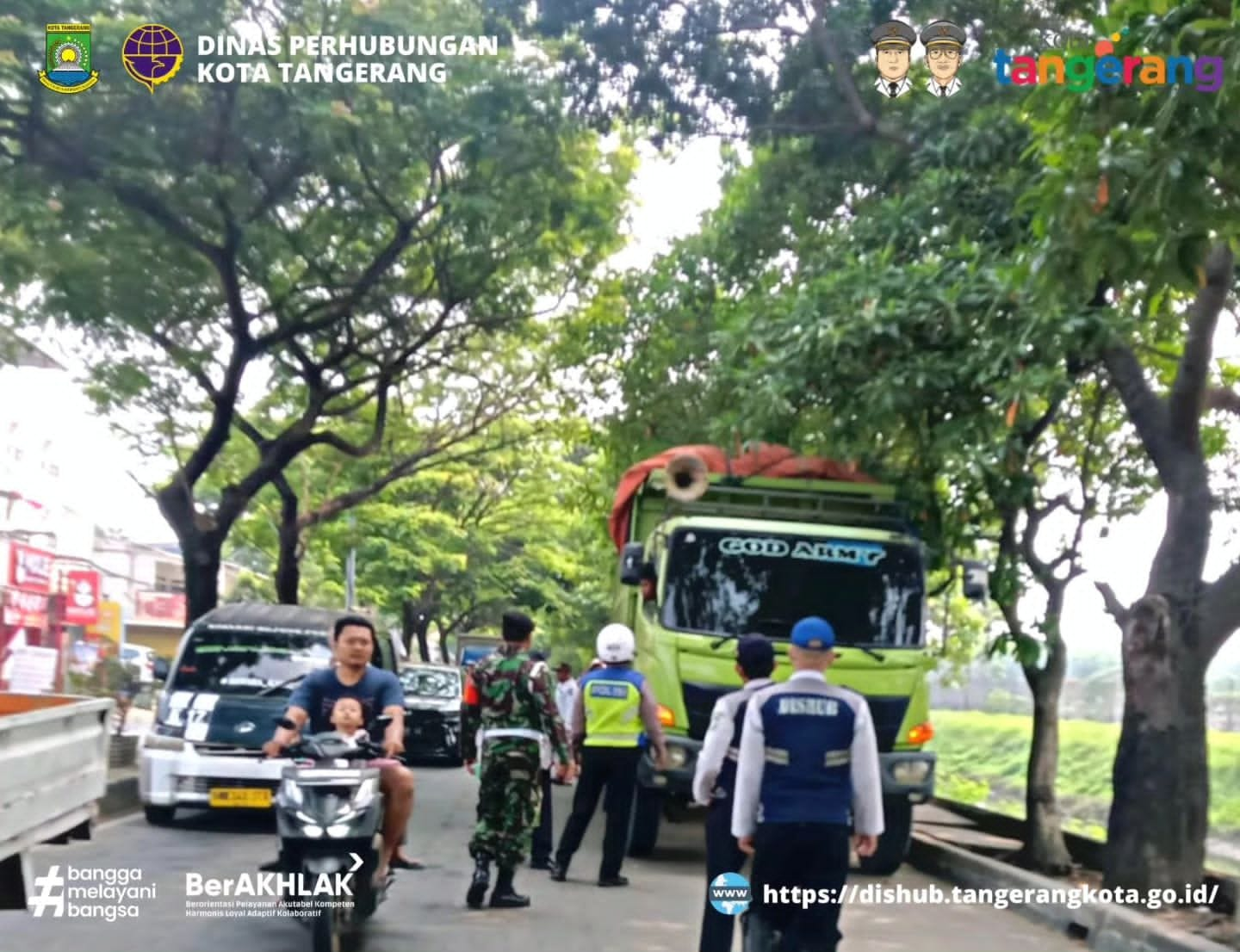 Perketat Pengawasan Dishub Kota Tangerang Sweeping Truk Tanah