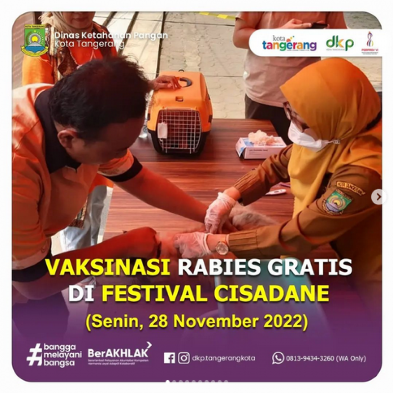 IMG-Vaksinasi Rabies Gratis di Festival Cisadane