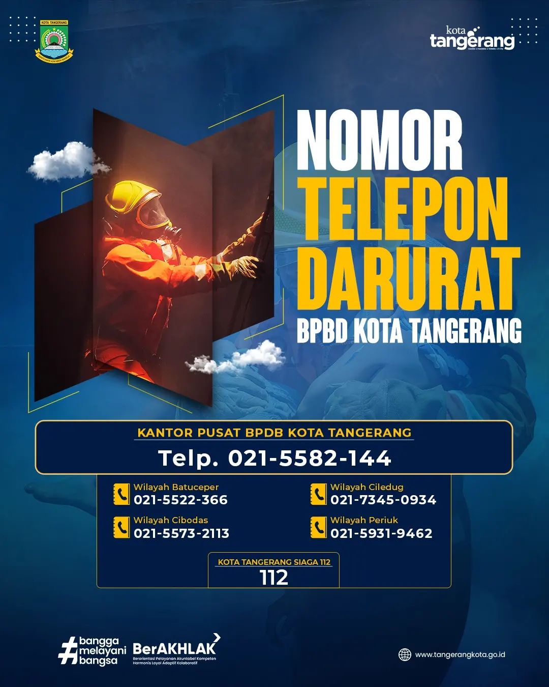 Nomor Telepon Darurat Bpbd Kota Tangerang 5158