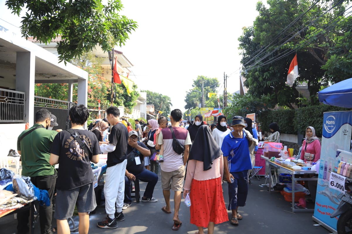 Semarak Kemerdekaan Di Giat Car Free Day Kecamatan Larangan Kota Tangerang