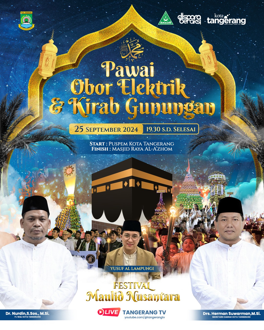 ayo-ramaikan-pawai-obor-elektrik-di-festival-maulid-nusantara-kota-tangerang-ini-rute-dan-area-parkirnya