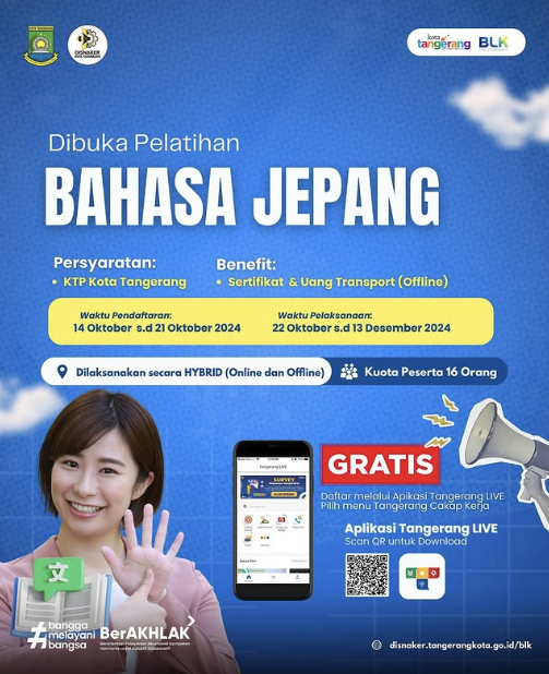 blk-kota-tangerang-buka-pendaftaran-kelas-bahasa-jepang-dan-pangkas-rambut-gratis