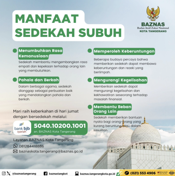 baznas-kota-tangerang-ajak-masyarakat-sedekah-subuh