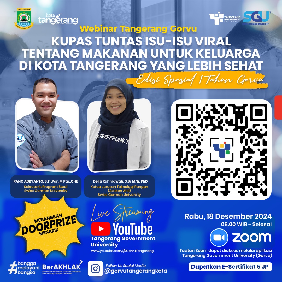 BKPSDM Gelar Webinar Makanan Sehat untuk Keluarga Kota Tangerang