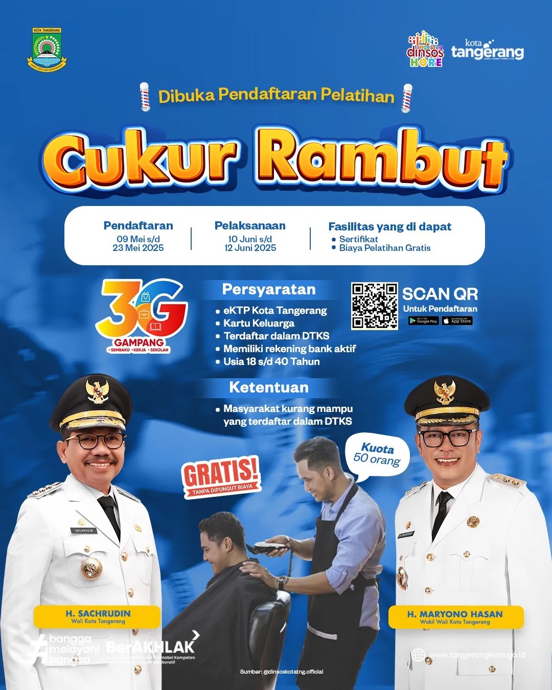 ayo-mafaatkan-pemkot-tangerang-buka-pendaftaran-pelatihan-cukur-rambut-gratis