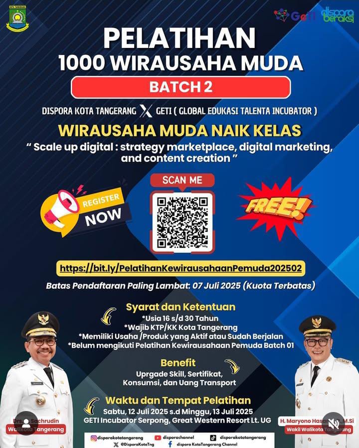 jangan-sampai-ketinggalan-pemkot-tangerang-buka-pendaftaran-pelatihan-1-000-wirausaha-muda-secara-gratis