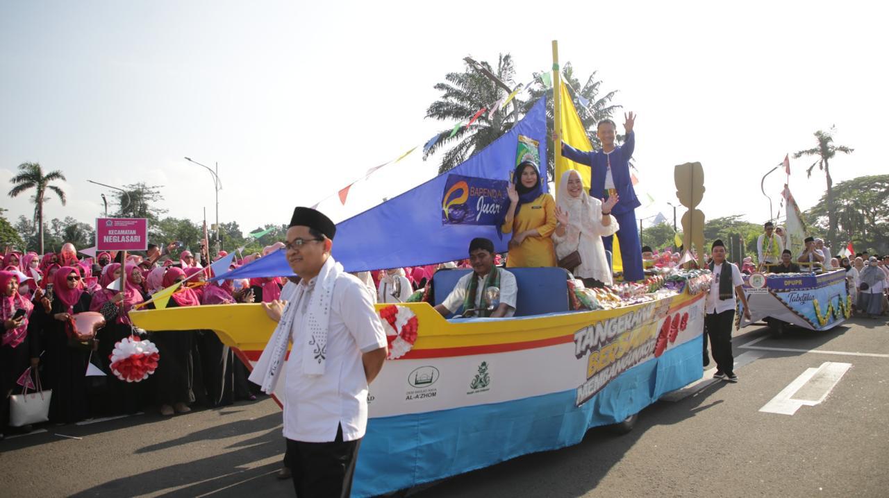 sambut-peringatan-maulid-nabi-muhammad-saw-tiga-masjid-kota-tangerang-gelar-pawai-perahu-maulud