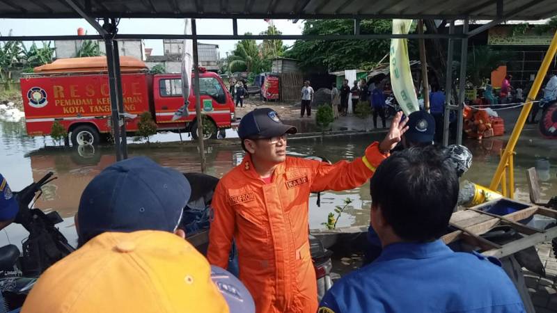 Banjir di Kota Tangerang mulai surut 