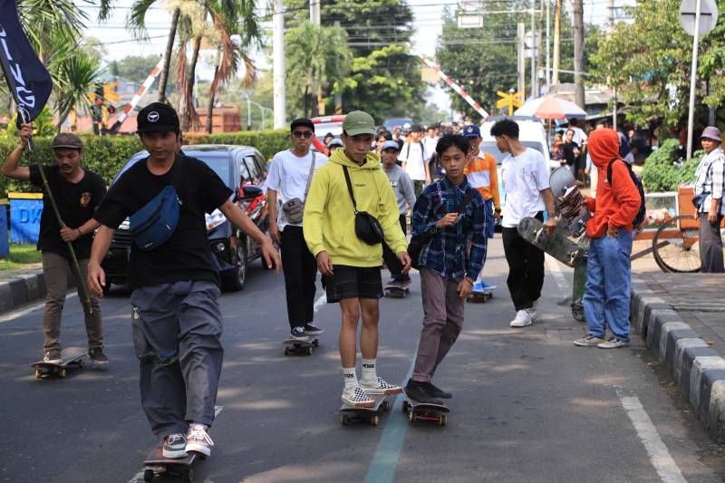 Perayaan Go Skateboarding Day 2023 di Kota Tangerang