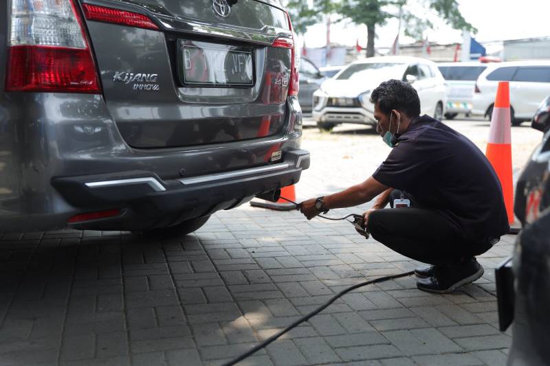 2.021 kendaraan mengikuti uji emisi gratis di Kota Tangerang